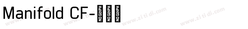 Manifold CF字体转换 Manifold CF字体转换